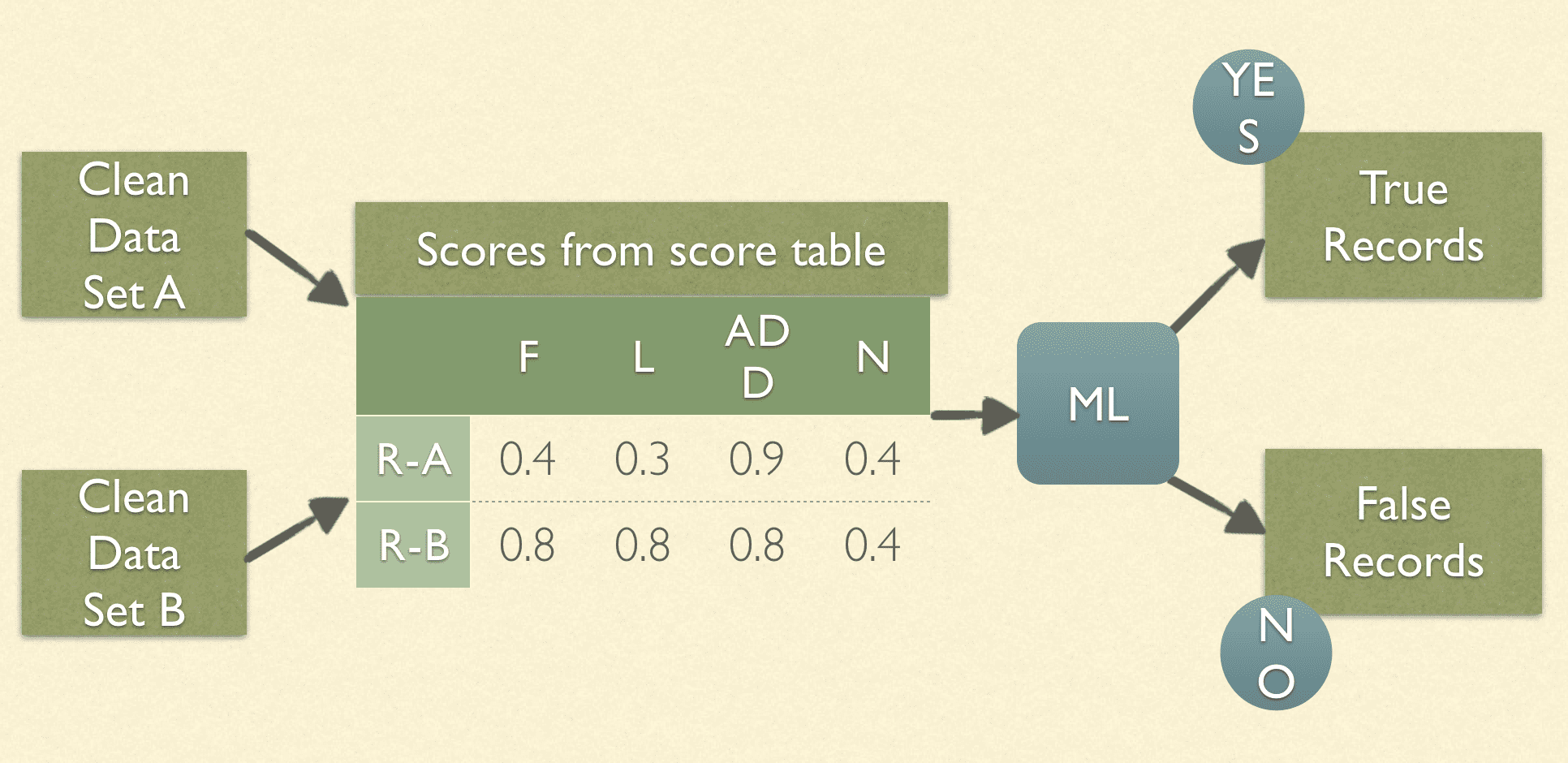 Record Linkage in a Data Lake