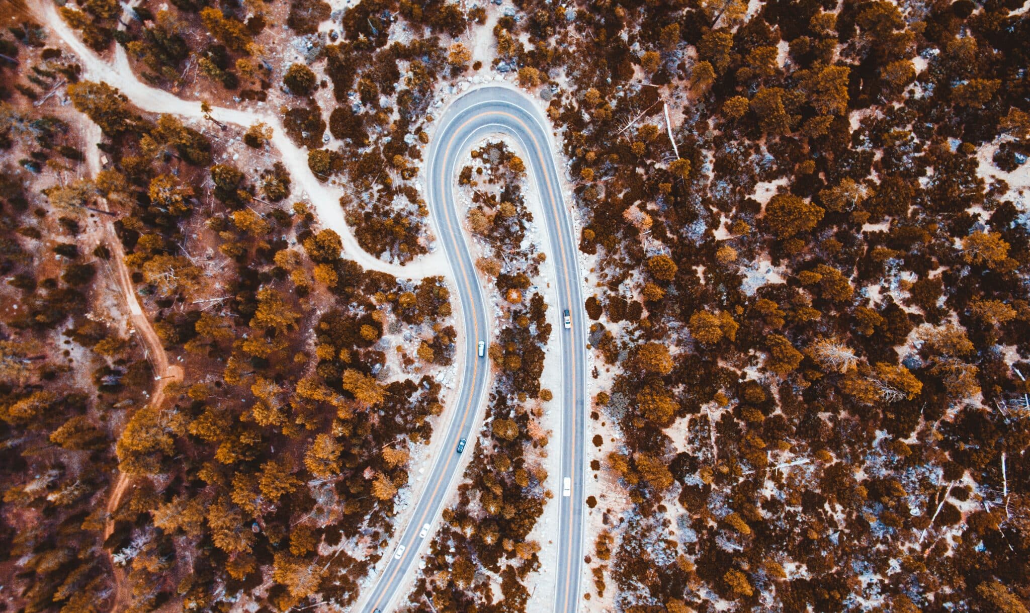 Image of curved road